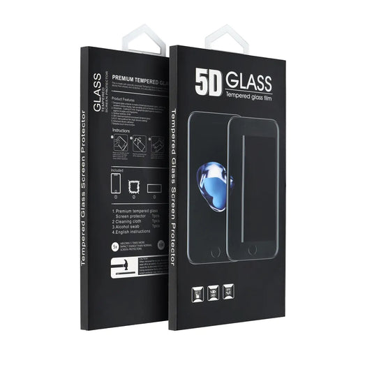 Zaštitna folija za ekran OEM za Motorola Moto G35, Kaljeno staklo, Full Glue, 5D, Crna