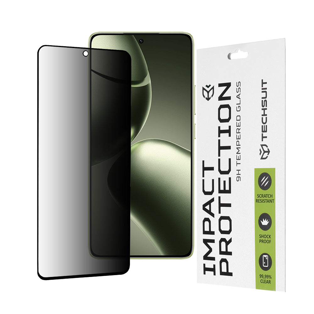 Zaštitna folija za ekran Privacy Techsuit za Xiaomi 14T Pro / 14T, Kaljeno staklo, Full Glue, 111D