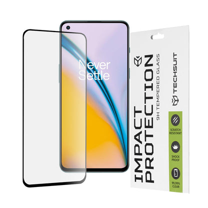 Zaštitna folija za ekran Techsuit za OnePlus Nord 2T / Nord CE 5G / Nord 2 5G, Kaljeno staklo, Full Glue, 111D, Crna