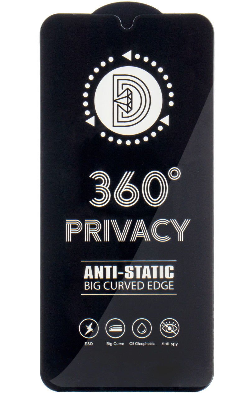 Zaštitna folija za ekran Privacy OEM 360 za Apple iPhone 17 / 16 Pro, Kaljeno staklo, Full Glue