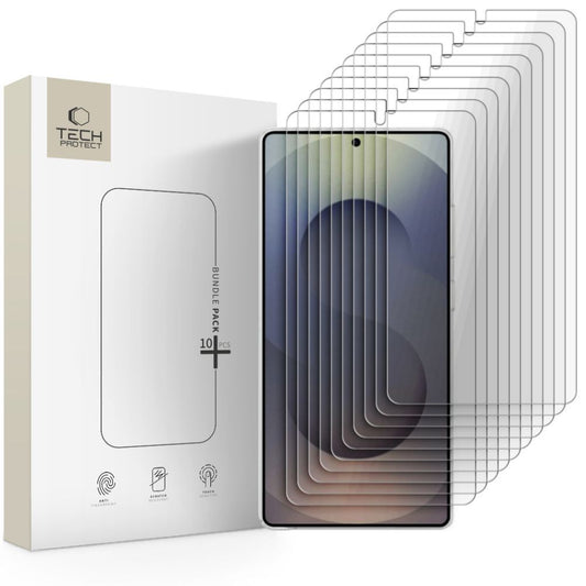 Zaštitna folija za ekran Tech-Protect za Samsung Galaxy S26 Ultra S948, Kaljeno staklo, Full Glue, Set od 10 komada