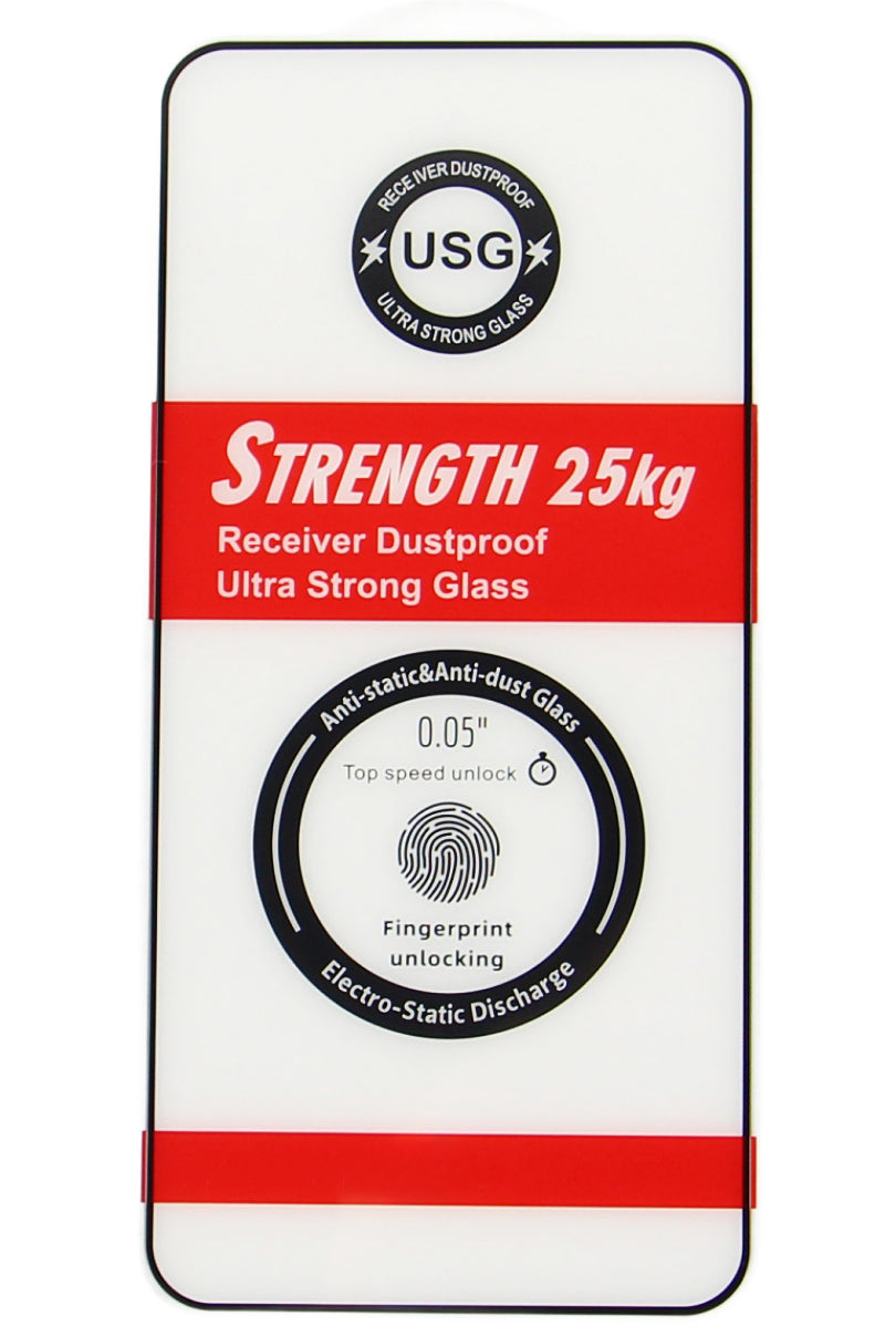 Zaštitna folija za ekran OEM Ultra Strong 25KG za Samsung Galaxy S25 Ultra S938, Kaljeno staklo, Full Glue, 2.5D, Crna