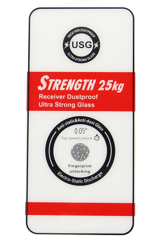 Zaštitna folija za ekran OEM Ultra Strong 25KG za Samsung Galaxy S26 S942, Kaljeno staklo, Full Glue, 2.5D, Crna