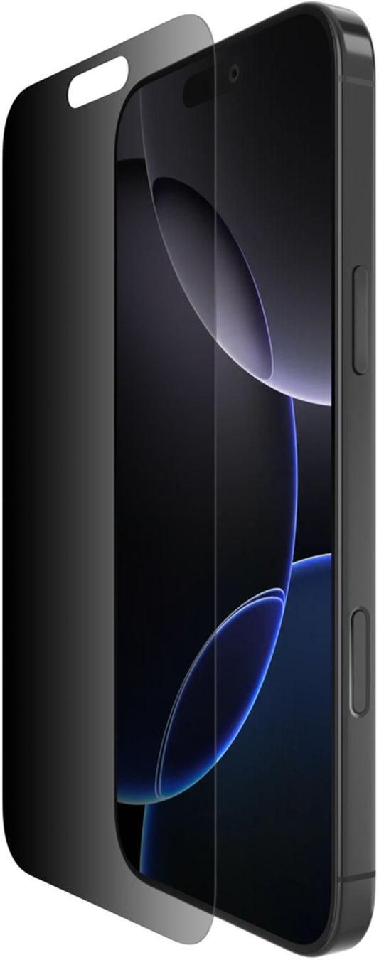 Zaštitna folija za ekran Privacy Belkin ScreenForce InvisiGlass za Apple iPhone 16 Pro Max, Kaljeno staklo, Full Glue OVA170hq
