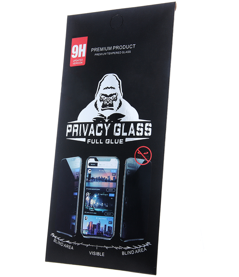 Zaštitna folija Ekran Privacy OEM Glass za Apple iPhone 18 Pro Max, Kaljeno Staklo, Full Glue