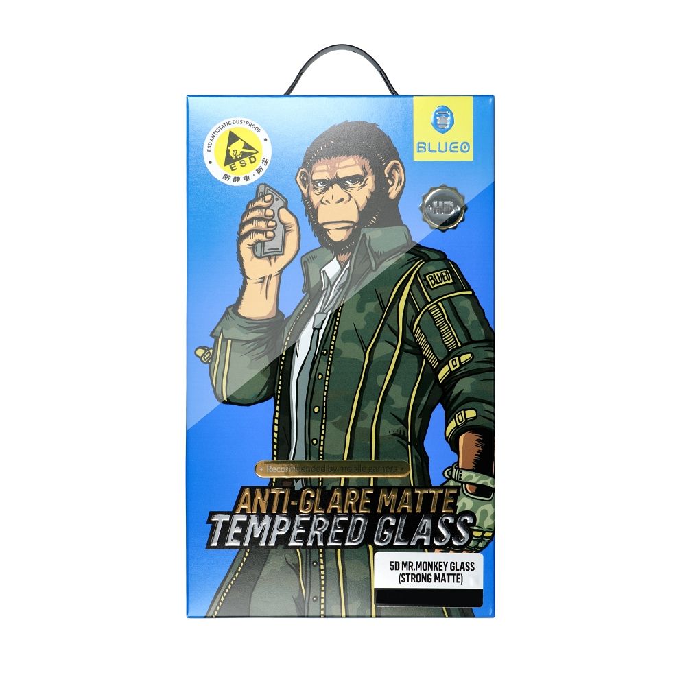 Zaštitna folija za ekran Privacy Mr. Monkey Glass za Apple iPhone 15 Pro Max, Kaljeno staklo, Pun ljepilo, 5D
