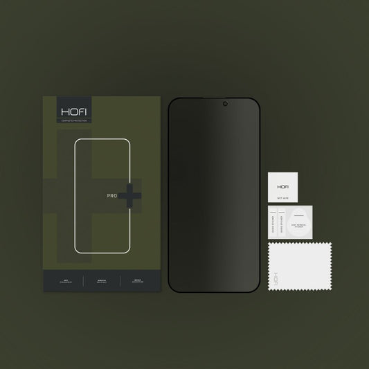 Zaštitna folija za ekran HOFI PRO+ Privacy za Apple iPhone 15 Pro Max, Kaljeno staklo, Pun ljepilo