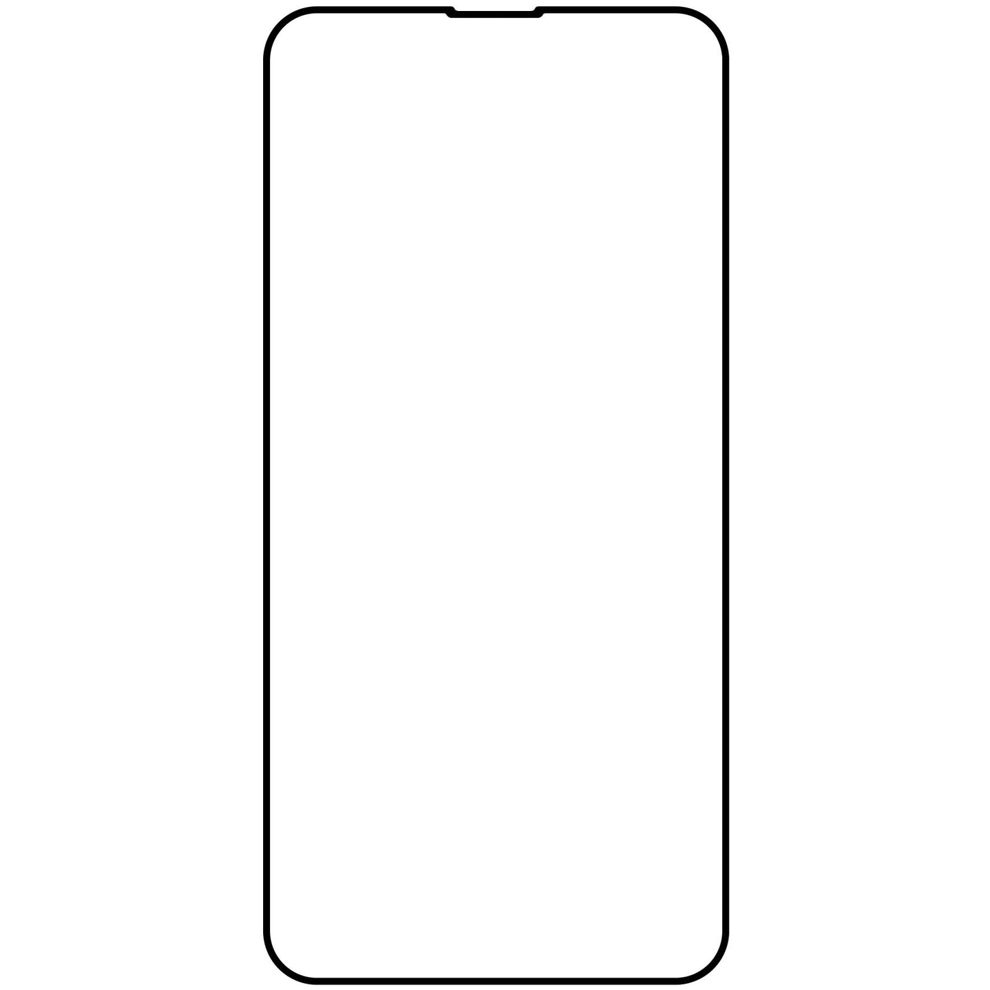 Zaštitna folija za ekran Veason PRO za Apple iPhone 16e / 14 / 13 Pro / 13, Kaljeno staklo, Pun ljepilo, 6D, Crna