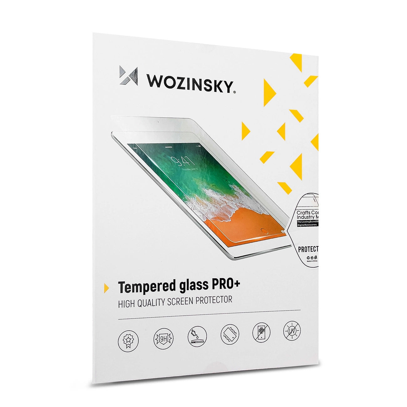 Zaštitna folija za ekran WZK za Apple iPad Pro 11 (2024), Kaljeno staklo, Pun ljepilo