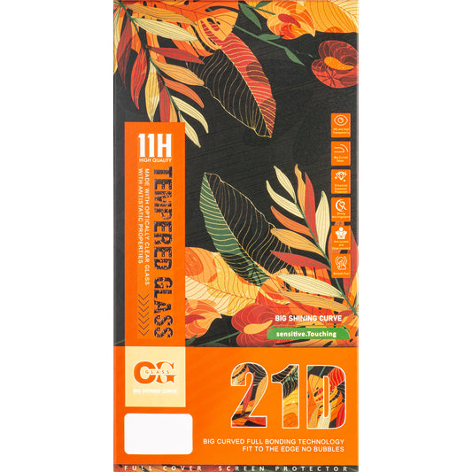 Zaštitna folija za ekran OEM za Apple iPhone 11 Pro Max / XS Max, Kaljeno staklo, Pun ljepilo, 21D, Crna