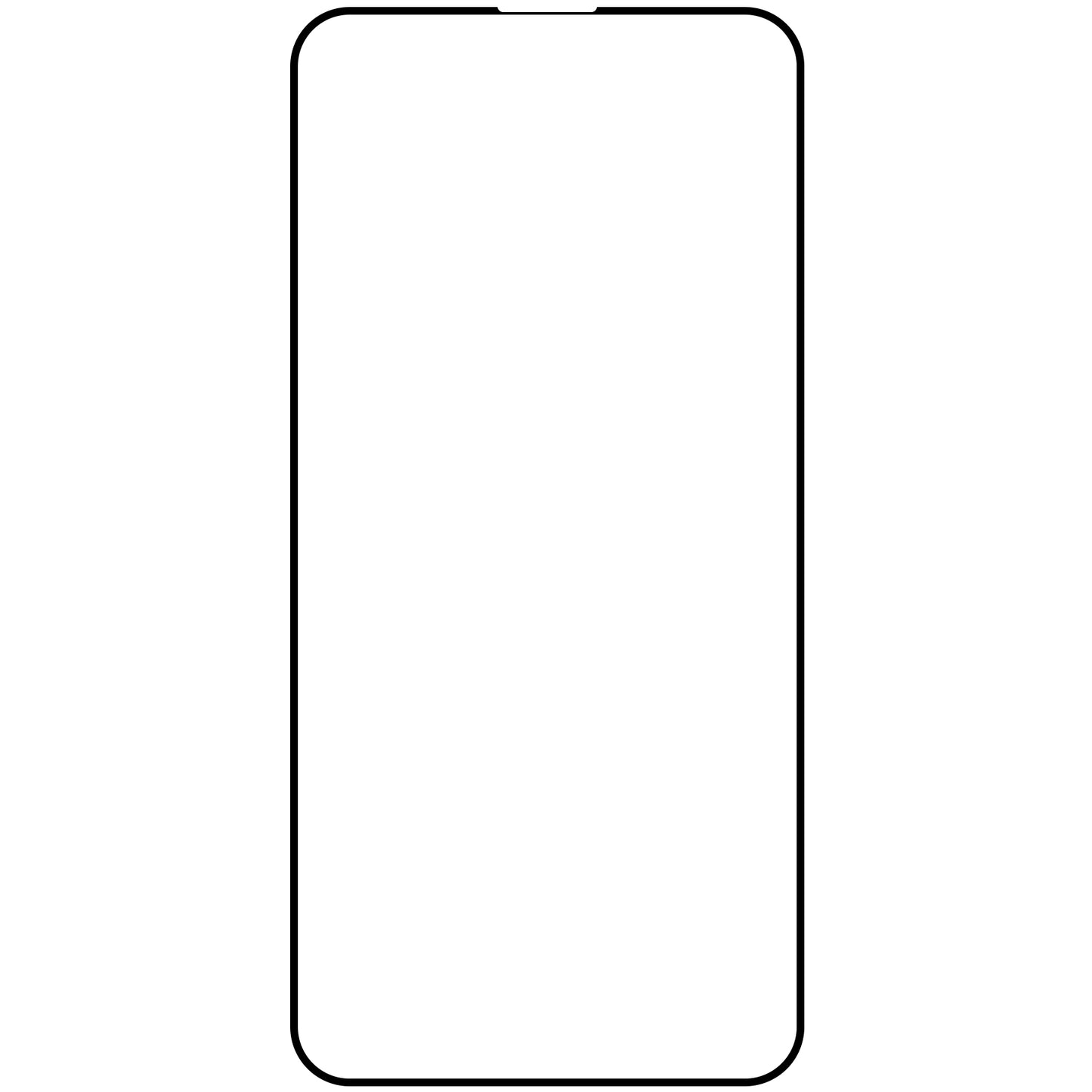 OEM Screen Protector for Apple iPhone 16e / 14 / 13 Pro / 13, Glass Shielded, Full Glue, 10D, Black 