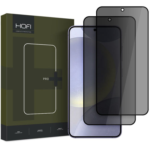 Zaštitna folija za ekran Privacy HOFI Glass PRO+ za Samsung Galaxy S25 S931, Kaljeno staklo, Full Glue, Set 2 komada