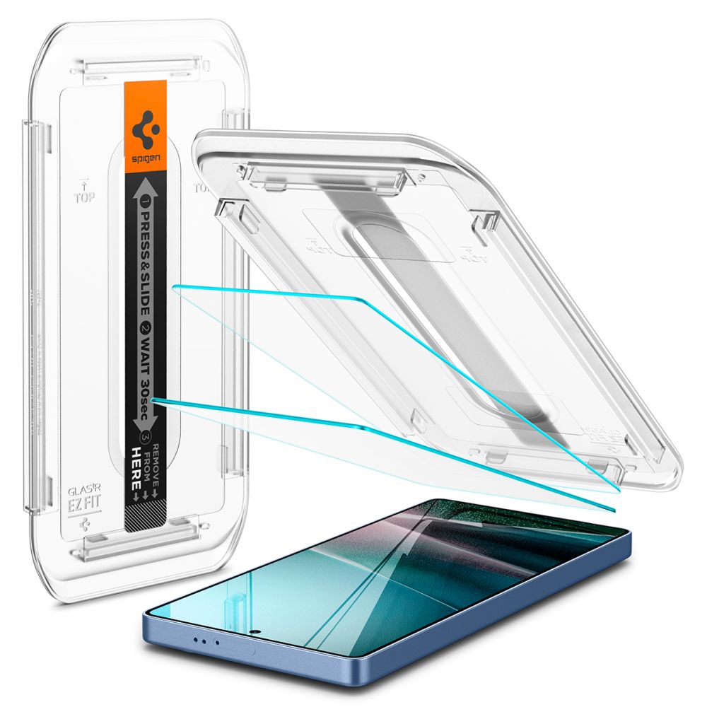 Zaštitna folija za ekran Spigen GlastR EZ FIT HD za Samsung Galaxy S25 Ultra S938, Kaljeno staklo, Full Glue, Set 2 komada AGL09082
