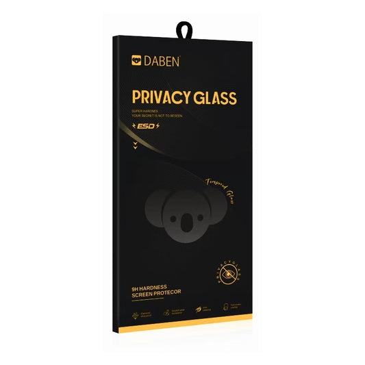 Zaštitna folija za ekran Privacy Bear za Apple iPhone 17e / 16e / 14 / 13 Pro, Kaljeno staklo, Full Glue
