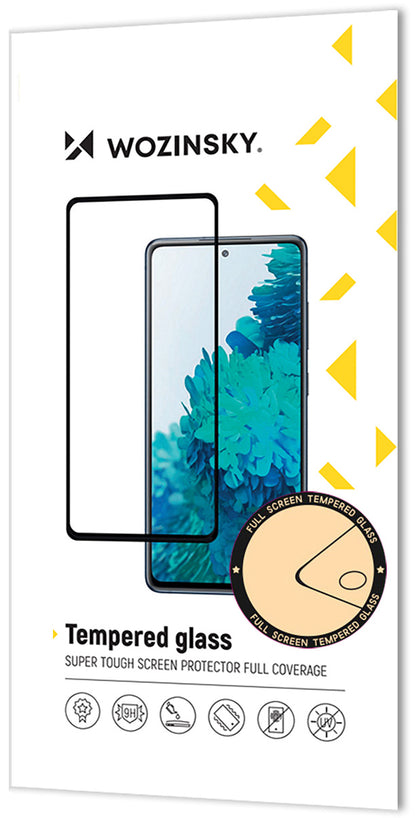Zaštitna folija za ekran WZK za Samsung Galaxy S25 S931, Kaljeno staklo, Full Glue, Crna