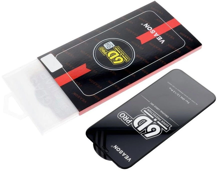 Zaštitna folija za ekran Veason PRO za Motorola Moto E32s / E22s / E32 / G22, Kaljeno staklo, Full Glue, 6D, Crna