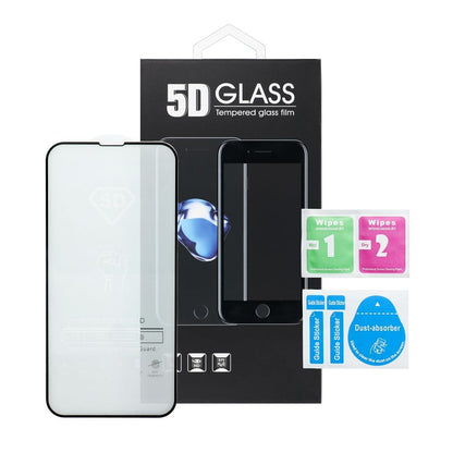 Zaštitna folija za ekran OEM za Xiaomi Redmi Note 14S, Kaljeno staklo, Full Glue, 5D, Crna