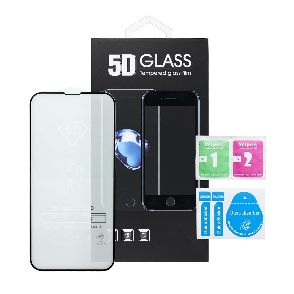 Folija za zaštitu ekrana Privacy OEM za Apple iPhone 17 Pro, Kaljeno staklo, Full Glue, 5D