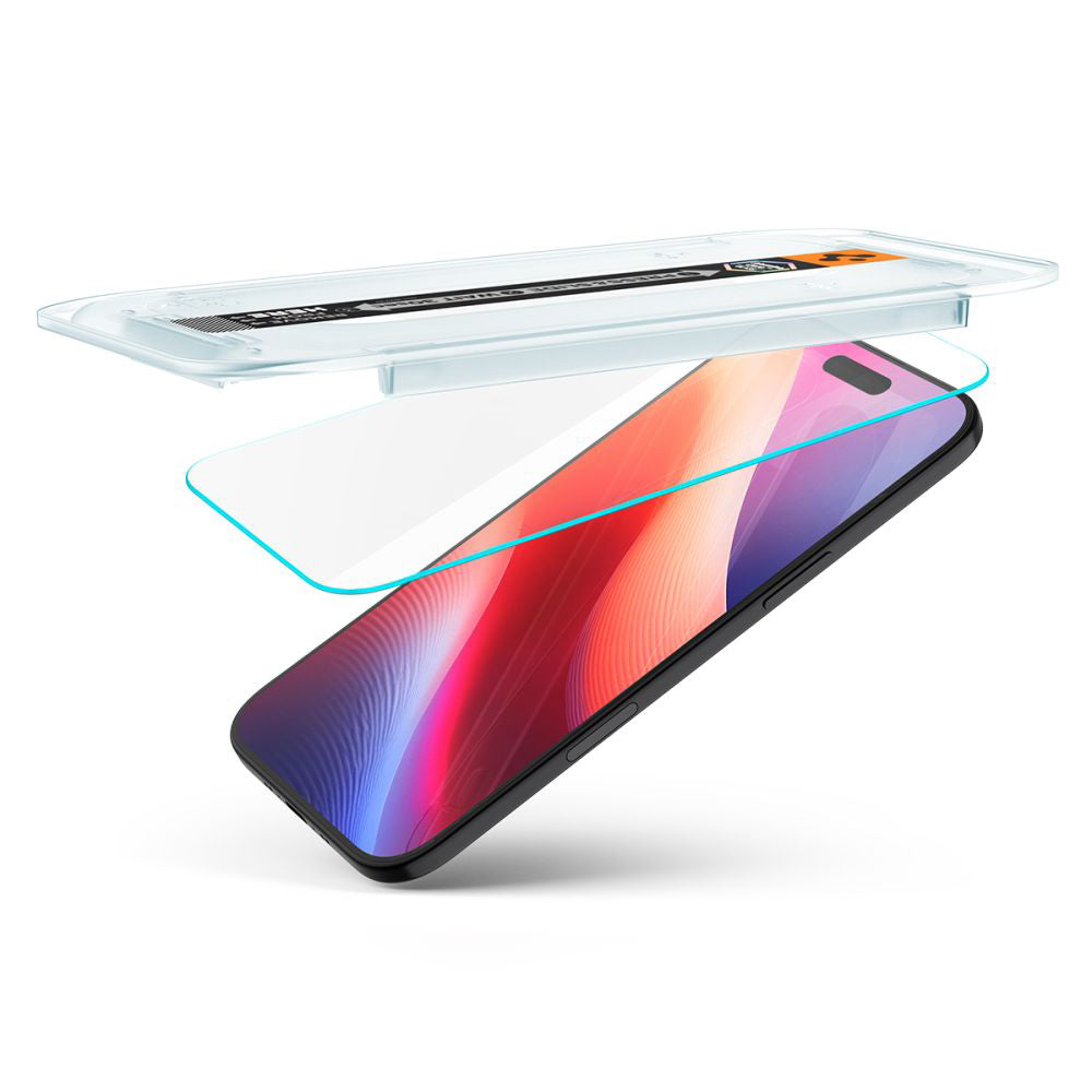 Folija za zaštitu ekrana Spigen GlastR EZ FIT za Apple iPhone 17 Air, Kaljeno staklo, Full Glue, Set 2 komada