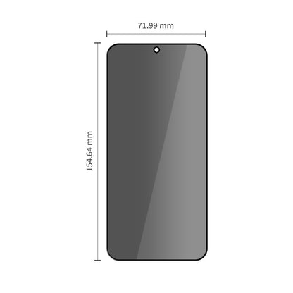 Zaštitna folija za ekran Privacy Tech-Protect Spy+ za Samsung Galaxy S26 Plus S947, Kaljeno staklo, Full Glue, Set od 2 komada