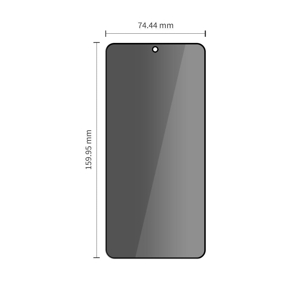 Zaštitna folija za ekran Privacy Tech-Protect Spy+ za Samsung Galaxy S26 Ultra S948, Kaljeno staklo, Full Glue, Set od 2 komada