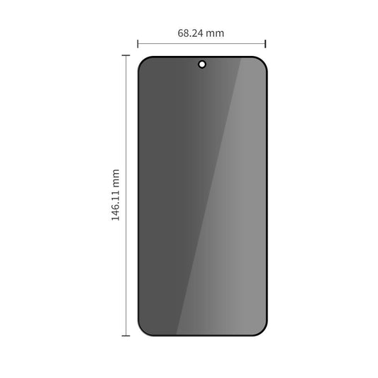 Zaštitna folija za ekran Privacy Tech-Protect Spy+ za Samsung Galaxy S26 S942, Kaljeno staklo, Full Glue, Set od 2 komada