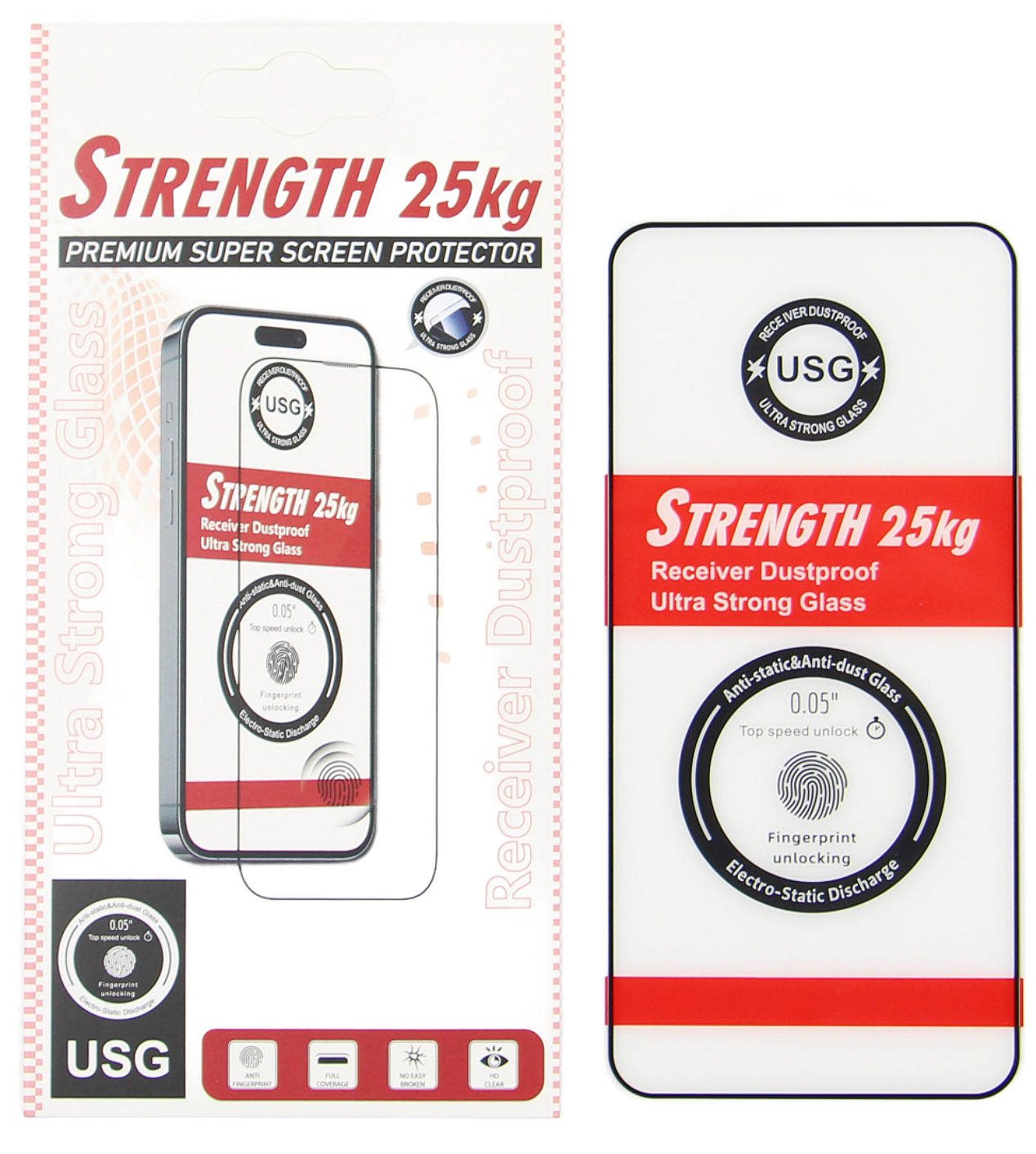 Zaštitna folija za ekran OEM Ultra Strong 25KG za Samsung Galaxy S24 Ultra S928, Kaljeno staklo, Full Glue, 2.5D, Crna