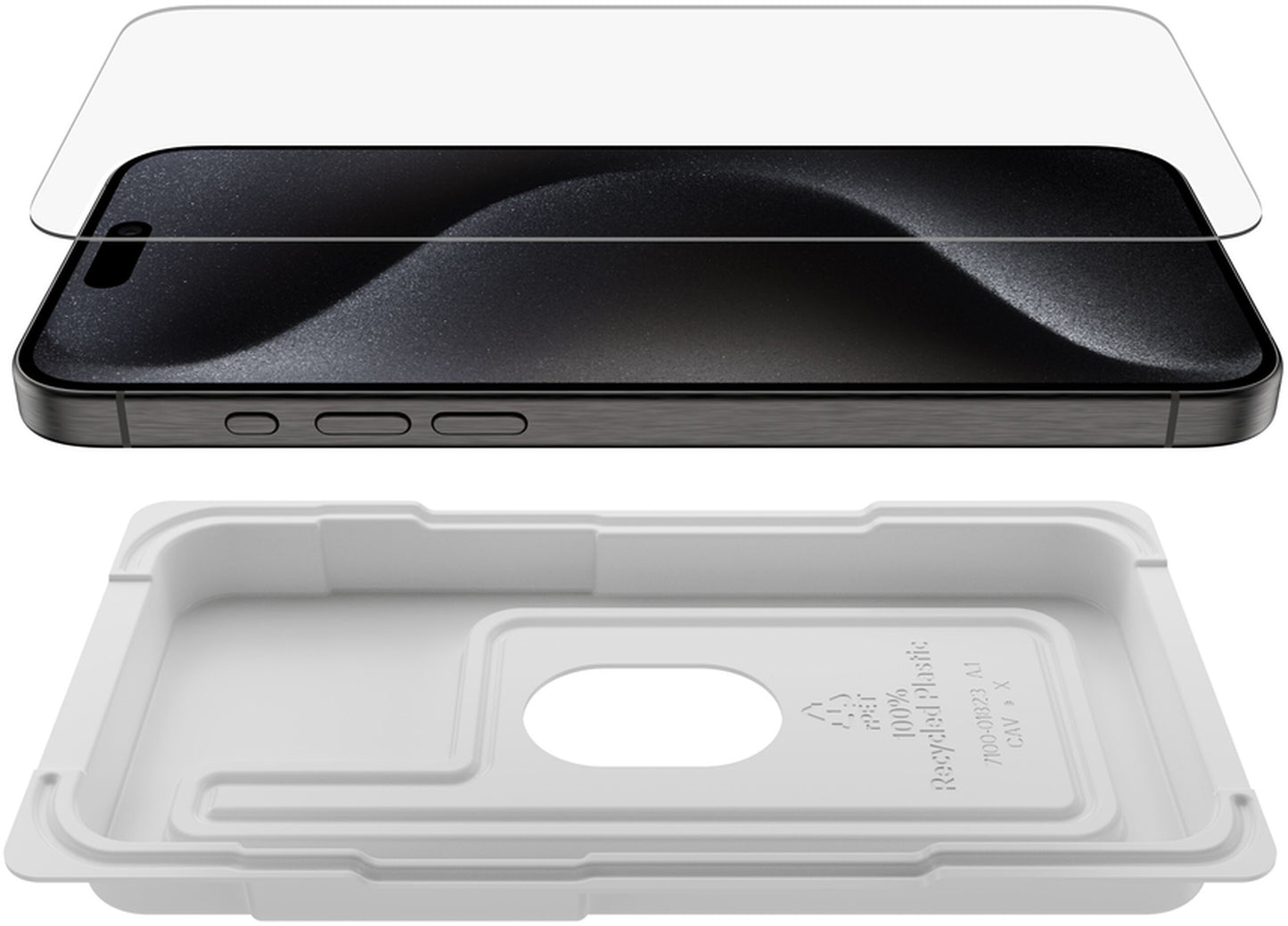 Zaštitna folija za ekran Belkin ScreenForce UltraGlass 2 za Apple iPhone 15 Pro Max, Kaljeno staklo, Full Glue OVA134zz