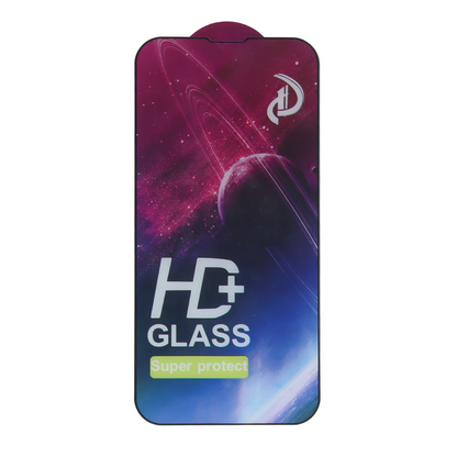 Zaštitna folija za ekran OEM za Apple iPhone 18 Pro Max / 17 Pro Max, Kaljeno staklo, Full Glue, Set 10 komada, 9D, Crna