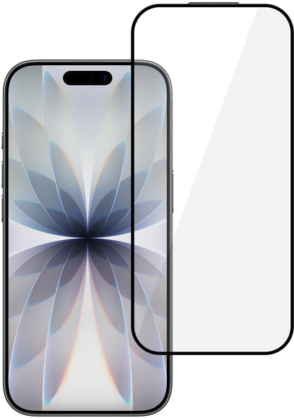 Zaštitna folija za ekran Tel Protect 10X HD DLC Diamond Coating za Apple iPhone 17 / 16 Pro, kaljeno staklo, lepljenje celom površinom, crna