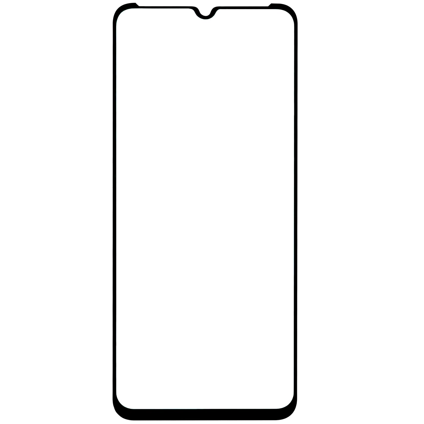 Zaštitna folija za ekran BLUE Shield za Motorola Moto E20, Kaljeno staklo, Pun ljepilo, Prijateljski za upotrebu s maskom, Crna