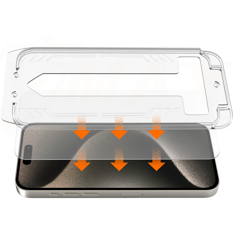 Vmax Screen Protector for Apple iPhone 16 Plus, Shielded Glass, Full Glue, 2.5D 