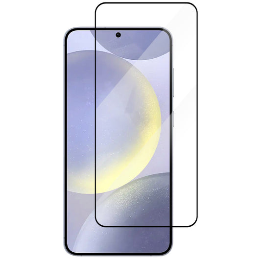 Folija za zaštitu ekrana Vmax za Samsung Galaxy S24+ S926, Kaljeno staklo, Pun lepak, 9D, Crna