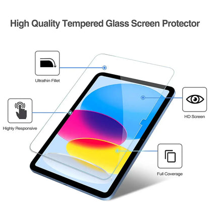 Zaštitna folija Ekran Clear Lito Classic za Apple iPad (2025) / (2022), Kaljeno staklo, Full Glue, 2.5D