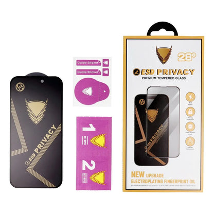 Zaštitna folija za ekran Privacy OG Premium za Apple iPhone 17 Pro Max, Kaljeno staklo, Full Glue