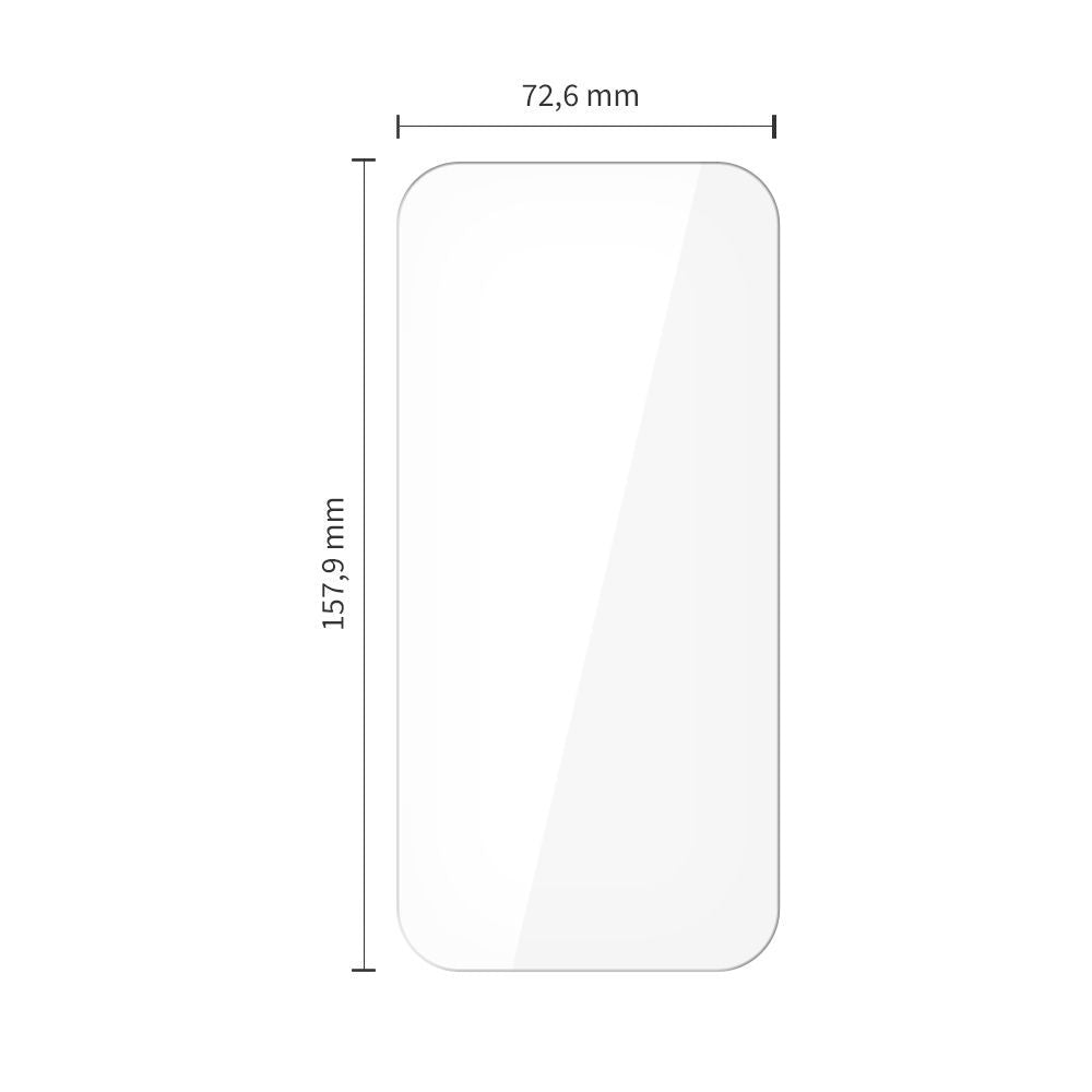Zaštitna folija za ekran Tech-Protect za Apple iPhone 17 Pro Max / 16 Pro Max, Kaljeno staklo, Full Glue, Set od 10 komada