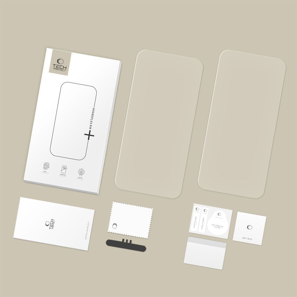 Zaštitna folija za ekran Tech-Protect Hydro Flex+ za Xiaomi Poco M8 Pro / Redmi Note 15 Pro+ 5G, Plastika, Set 2 komada