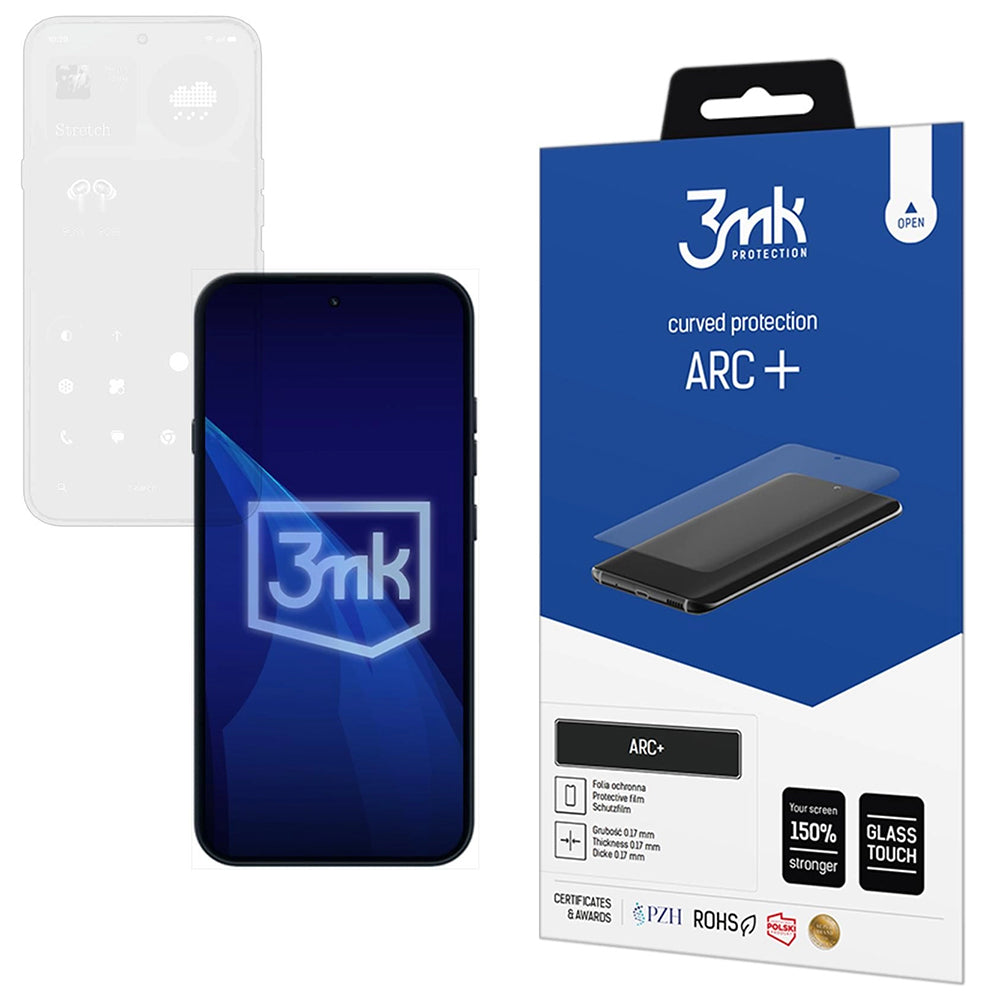 Zaštitna folija za ekran 3MK ARC+ za Nothing Phone (4a) Pro, Plastika