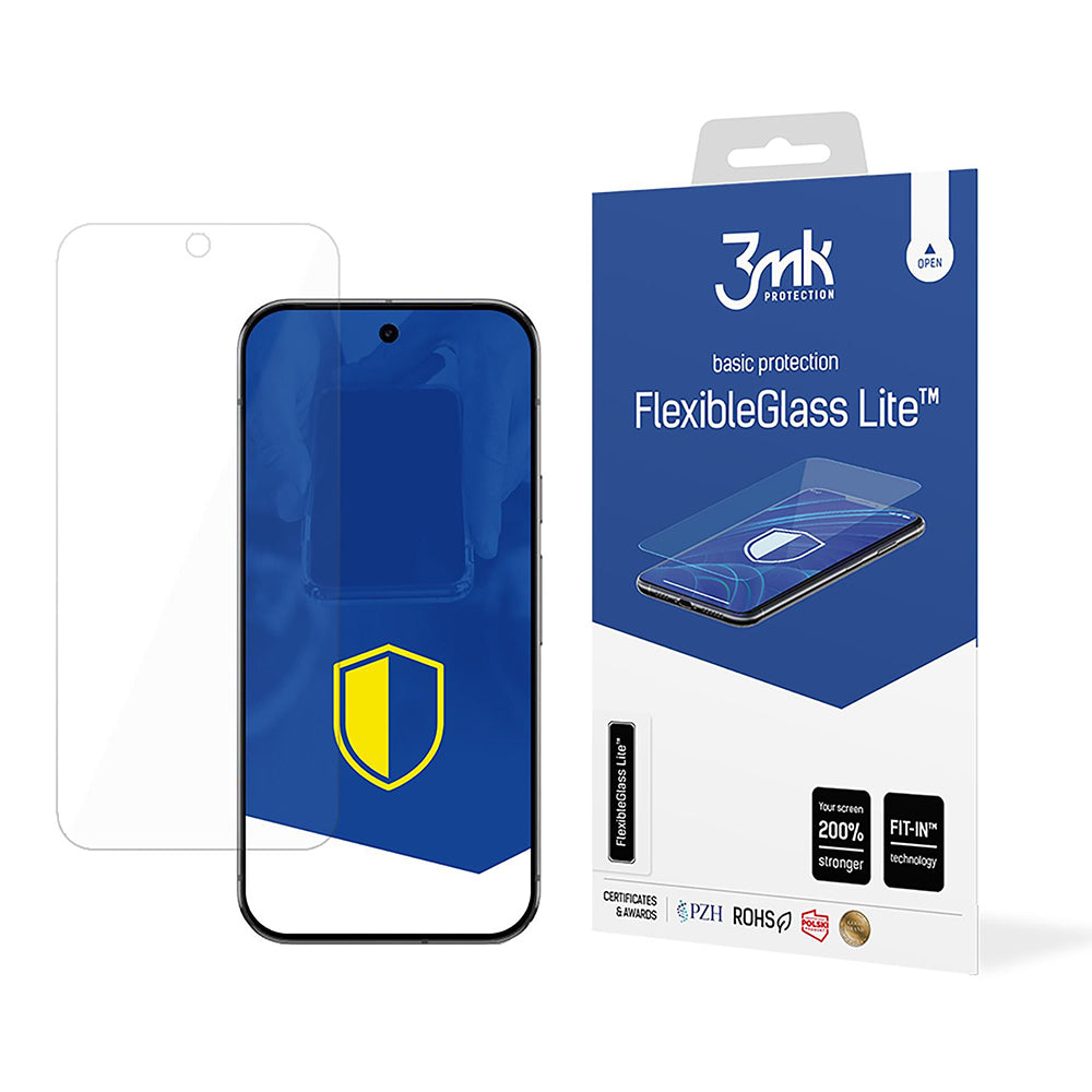 Zaštitna folija za ekran 3MK FlexibleGlass Lite za Google Pixel 9 Pro XL, Fleksibilno staklo, Full Glue
