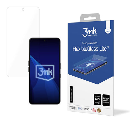 Zaštitna folija za ekran 3MK FlexibleGlass Lite za Nothing Phone (3a) / Phone (3a) Pro, Fleksibilno staklo, Full Glue