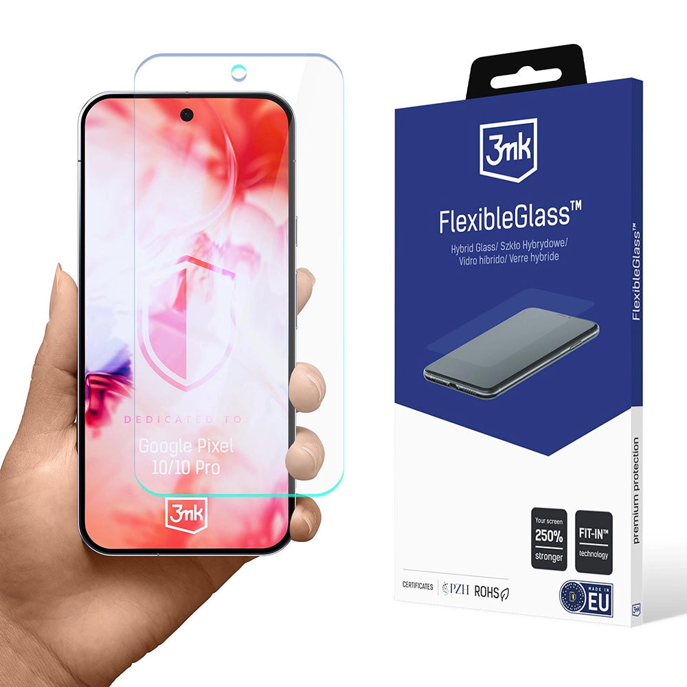 Zaštitna folija za ekran 3MK FlexibleGlass za Google Pixel 10 Pro / 10, Fleksibilno staklo, Full Glue