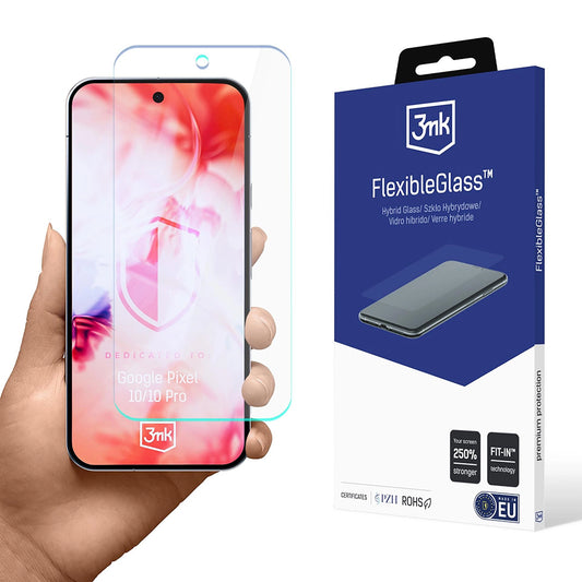 Zaštitna folija za ekran 3MK FlexibleGlass za Google Pixel 10 Pro / 10, Fleksibilno staklo, Full Glue