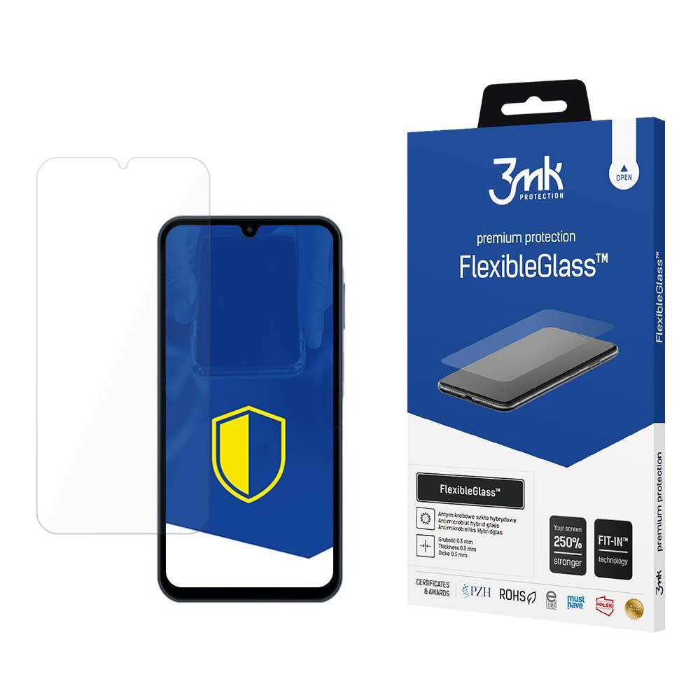 Folija za zaštitu ekrana 3MK FlexibleGlass za Samsung Galaxy A15 5G A156 / A15 A155, Fleksibilno staklo, Full Glue