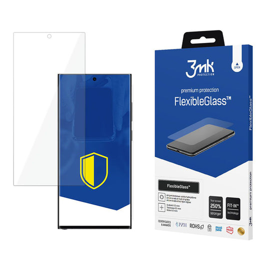 Zaštitna folija za ekran 3MK FlexibleGlass za Samsung Galaxy S24 Ultra S928, Fleksibilno staklo, Full Glue