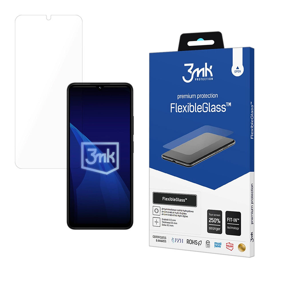 Zaštitna folija za ekran 3MK FlexibleGlass za Xiaomi Poco C75 / Redmi 14C, Fleksibilno staklo, Full Glue