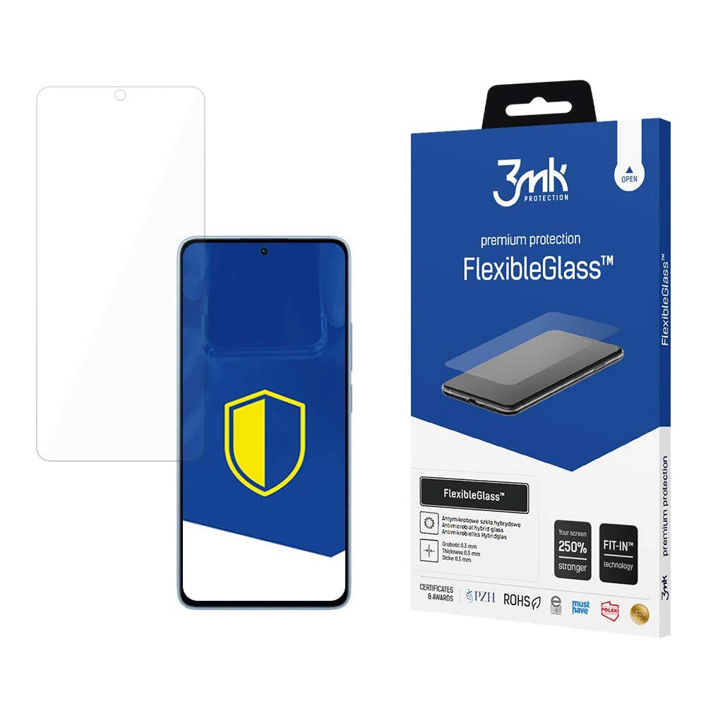 Zaštitna folija za ekran 3MK FlexibleGlass za Xiaomi Redmi Note 13 4G, Fleksibilno staklo, Full Glue