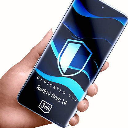 Zaštitna folija za ekran 3MK FlexibleGlass za Xiaomi Redmi Note 14 4G (Standard), Fleksibilno staklo, Full Glue