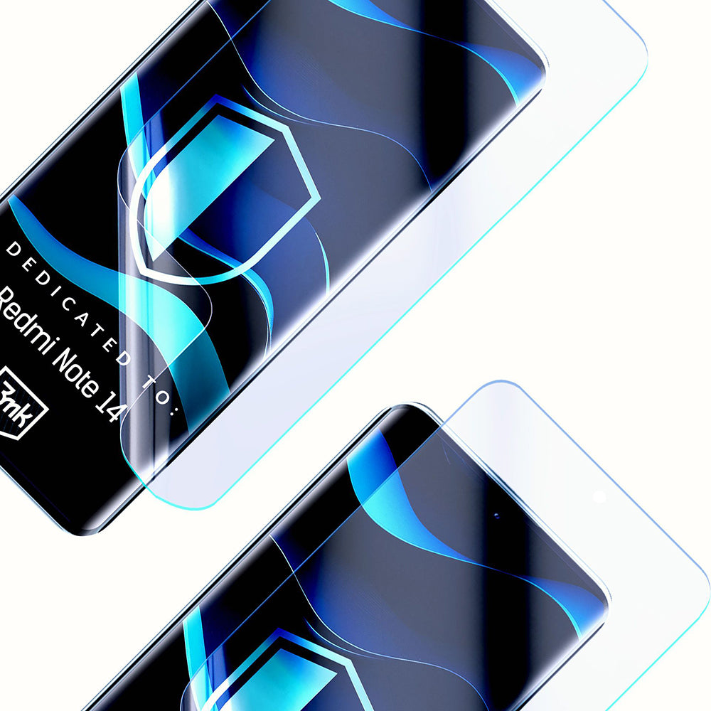 Zaštitna folija za ekran 3MK FlexibleGlass za Xiaomi Redmi Note 14 4G (Standard), Fleksibilno staklo, Full Glue