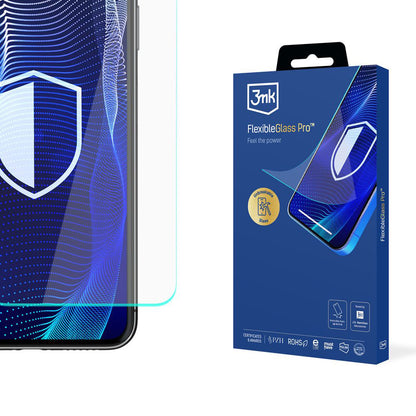 Zaštitna folija za ekran 3MK FlexibleGlass Pro za Samsung Galaxy S24 S921, Fleksibilno staklo, Full Glue, Crna