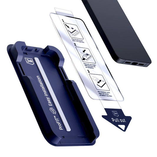 Zaštitna folija za ekran 3MK HardGlass Max za Apple iPhone 18 Pro / 17 Pro, Kaljeno staklo, Full Glue, Crna
